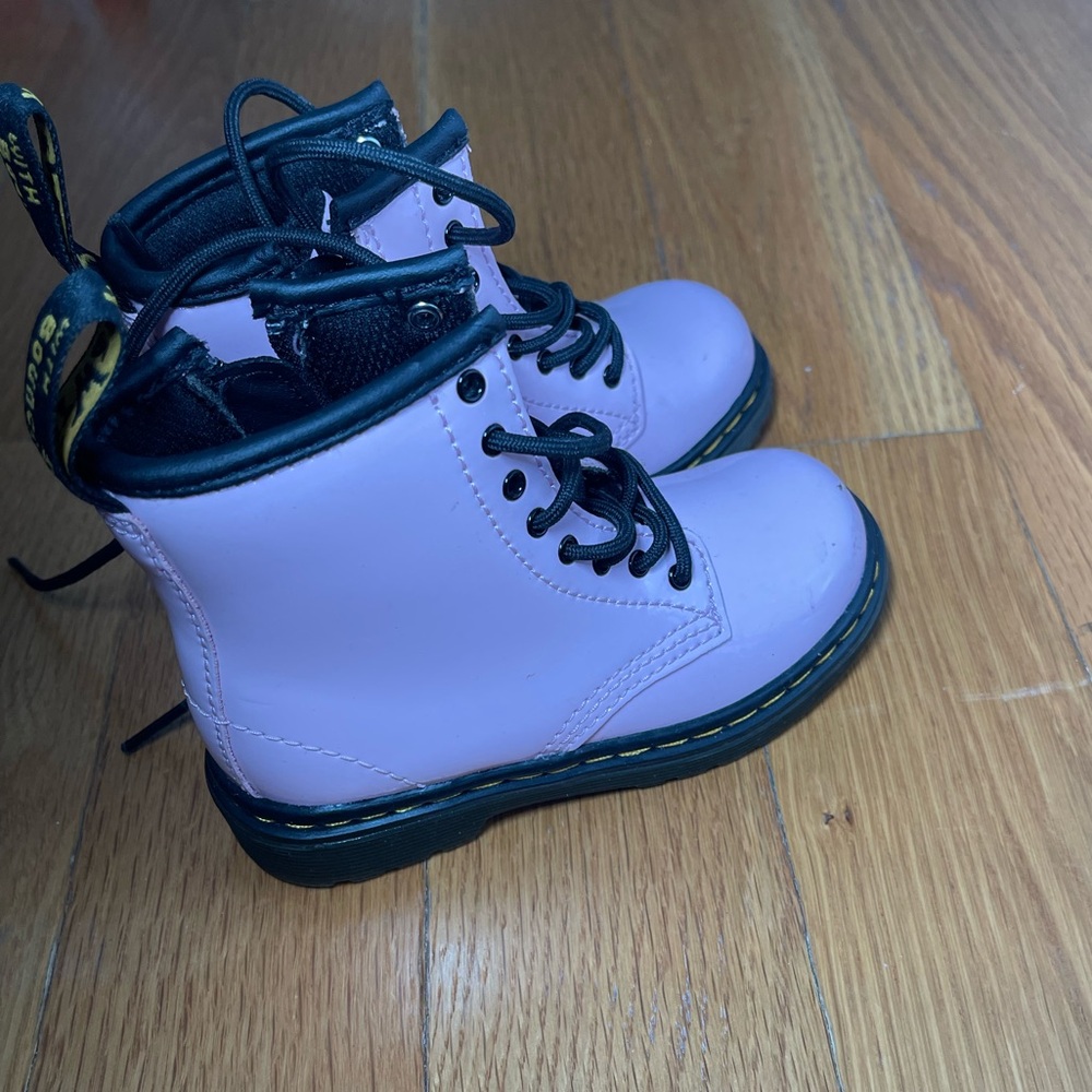 Pink and black dr martens brand new